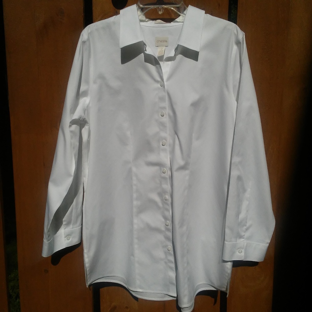 Chico's NWOT! No Iron! shirt/tunic Size 2 (M/8)